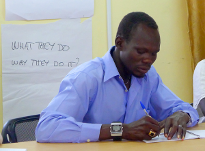 Participant at the conflict sensitive journalism course. Photo: Lise Clifford