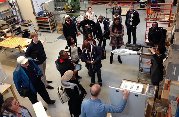 Presentation of affordable renewable energy for rural villages at System Teknik, Aalborg. Photo: IMS