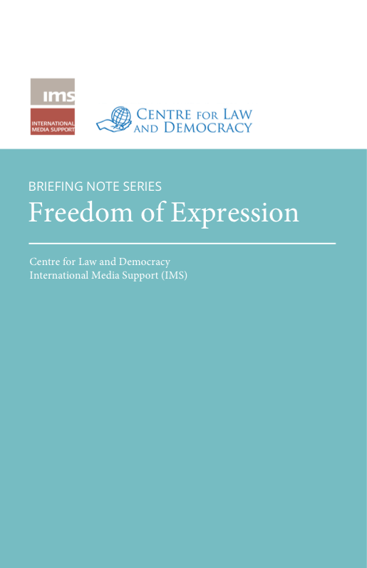 Briefing note series: Freedom of expression