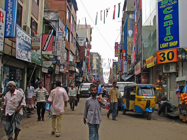 Down-town market in Pettah, Sri Lanka. Photo: Mckay Savage