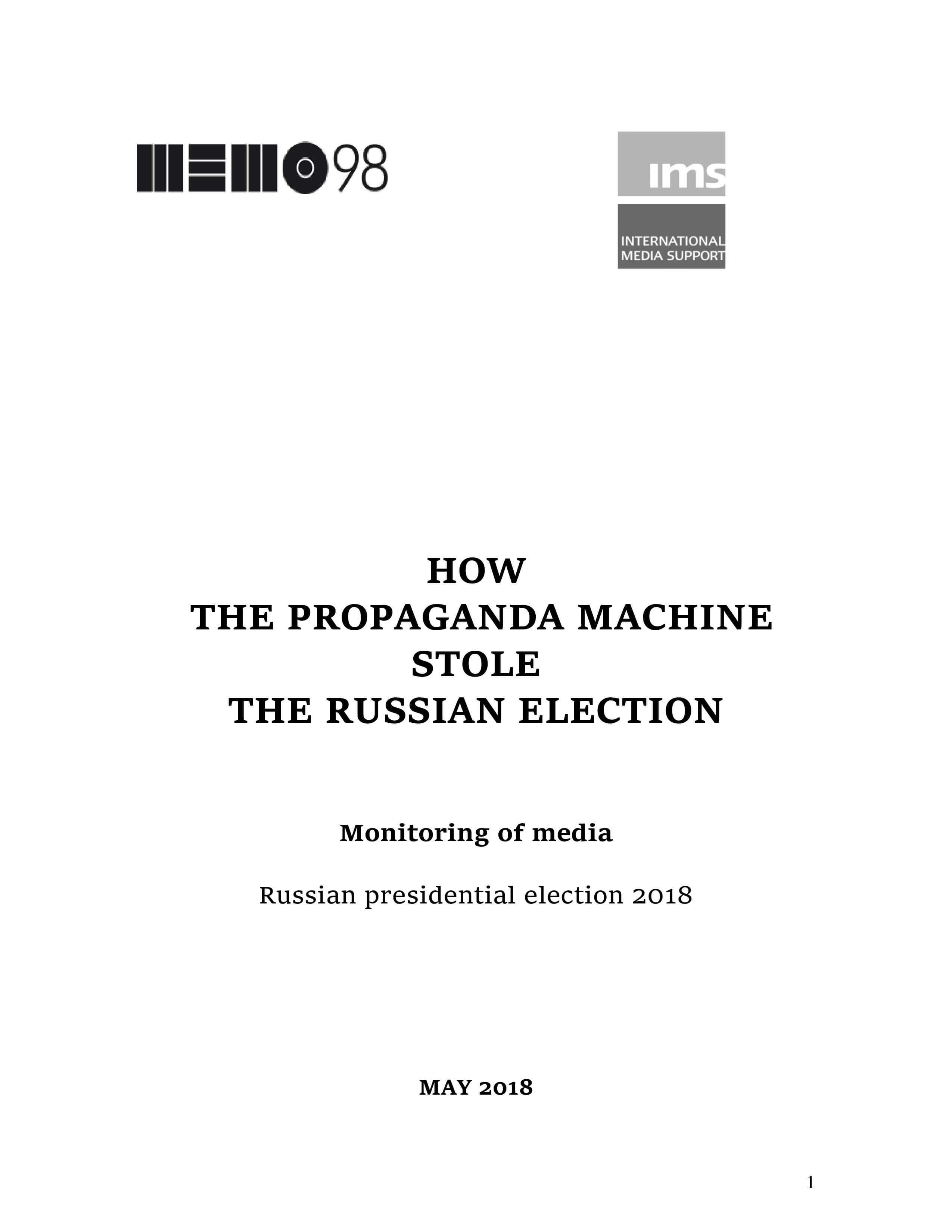 How the propaganda machine stole the Russian election