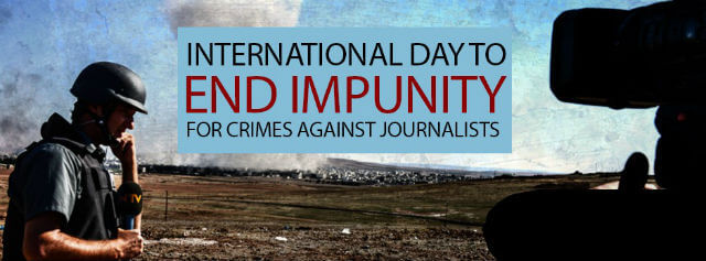 Statement by IMS on International Day to End Impunity for Crimes Against Journalists