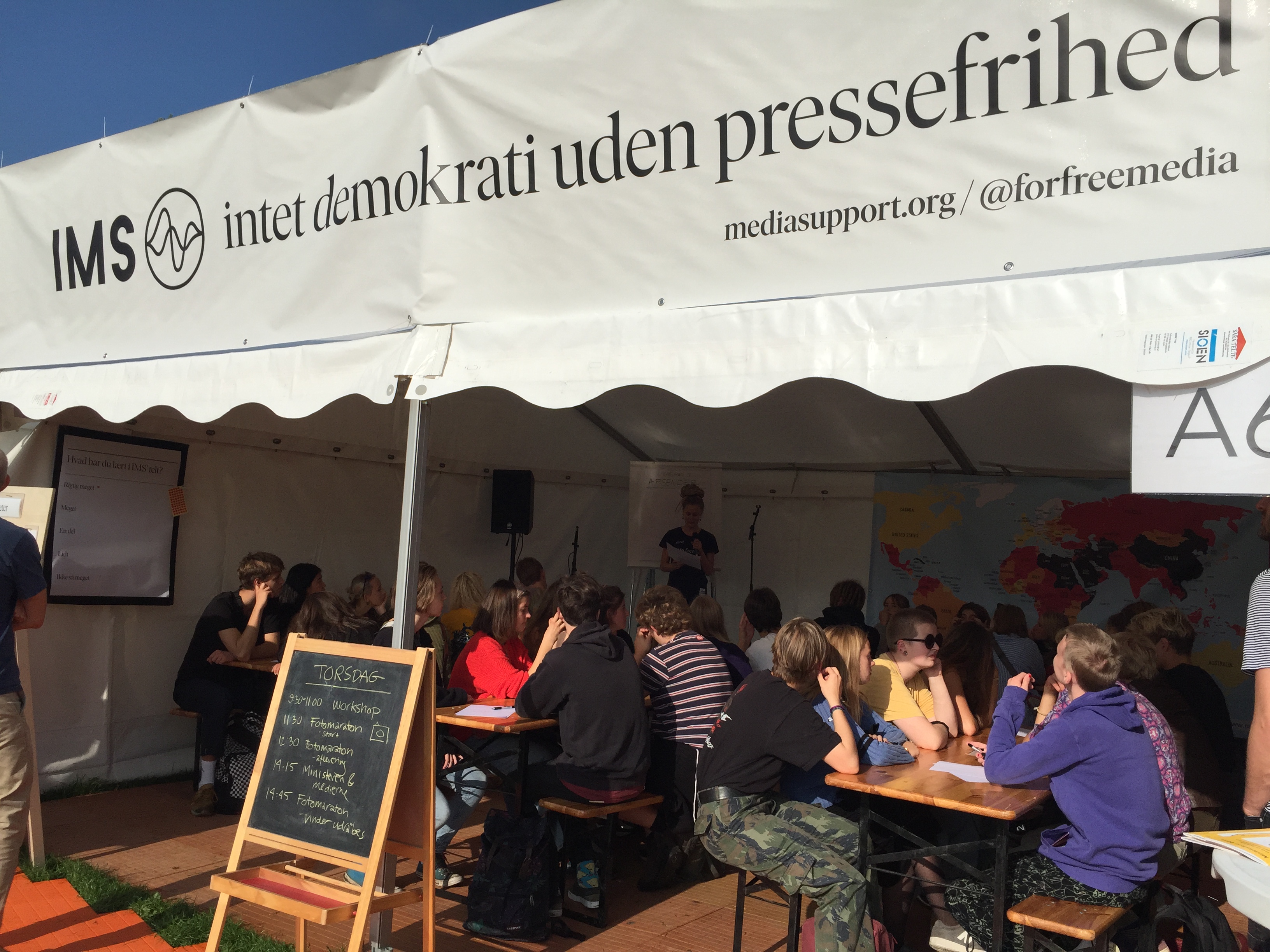 IMS talks about media and tabooes at youth festival in Copenhagen