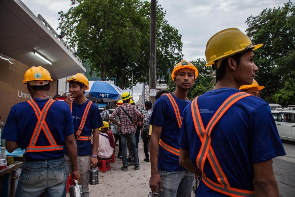 It is accepted as normal in Myanmar that many men will engage in work that is potentially dangerous in order to provide for their family. (Theint Mon Soe aka J, Frontier)