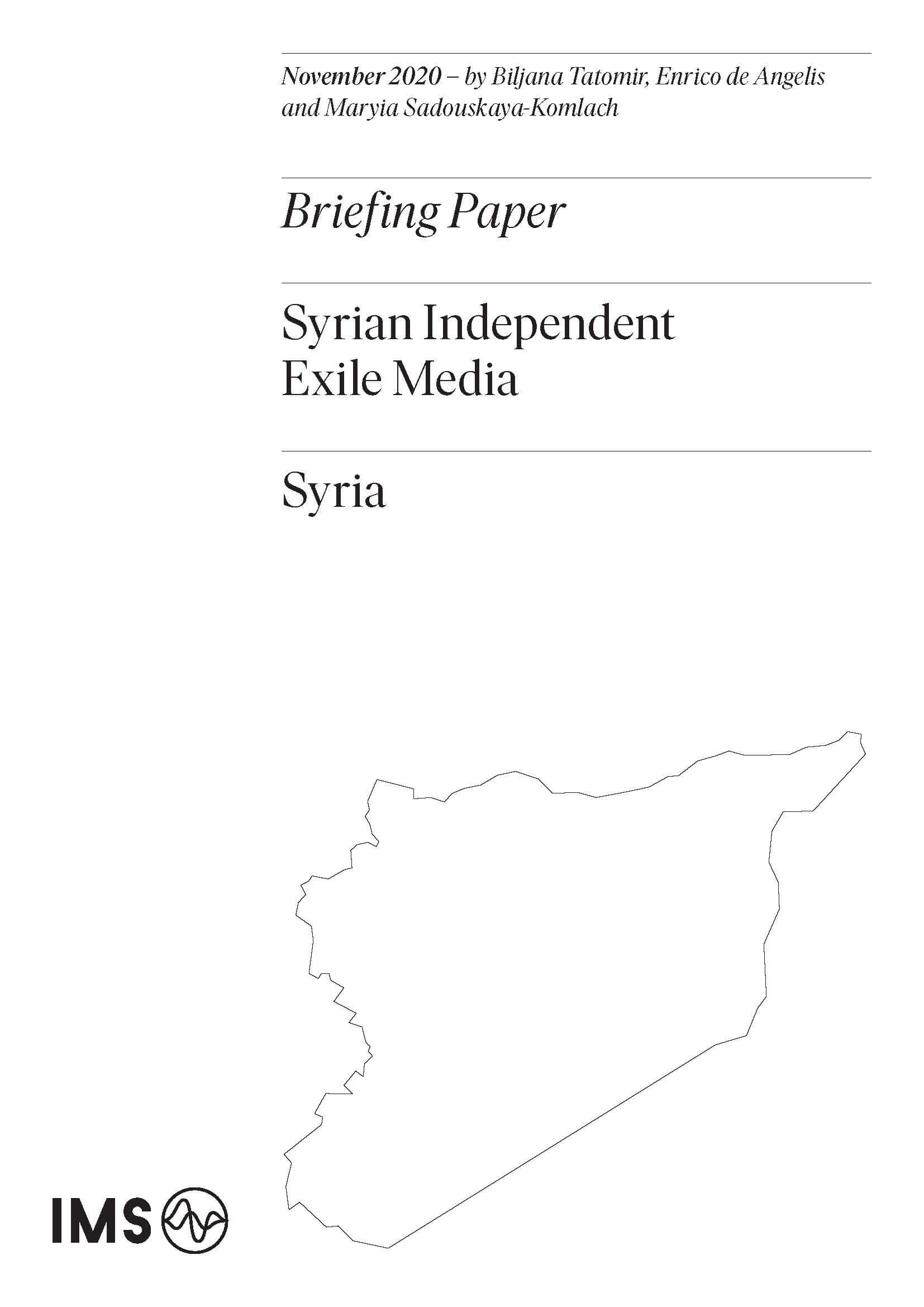 Syrian independent exile media