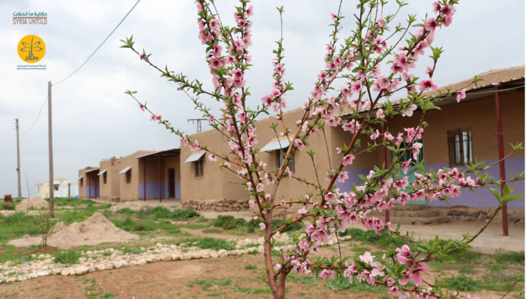 Clay huts in Jin War, 7 March 2020. (Photo: Syria Untold and Syrian Female Journalists Network)