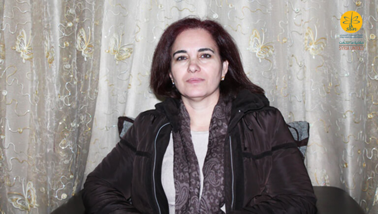 Nizira Kuria: “As a result of the confidence placed in me by the Syriac Union Party, I was elected to the party’s Executive Committee. I was very happy with their trust in me. At the same time I was concerned about the increased level of responsibility.” (Photo: Syria Untold and Syrian Female Journalists Network)