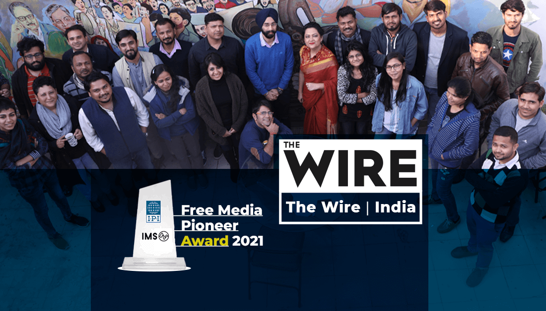 Indian news site The Wire to receive 2021 Free Media Pioneer award
