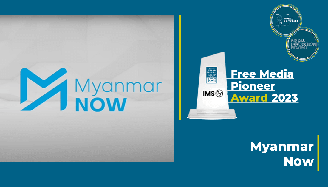 Myanmar Now receives 2023 Free Media Pioneer award