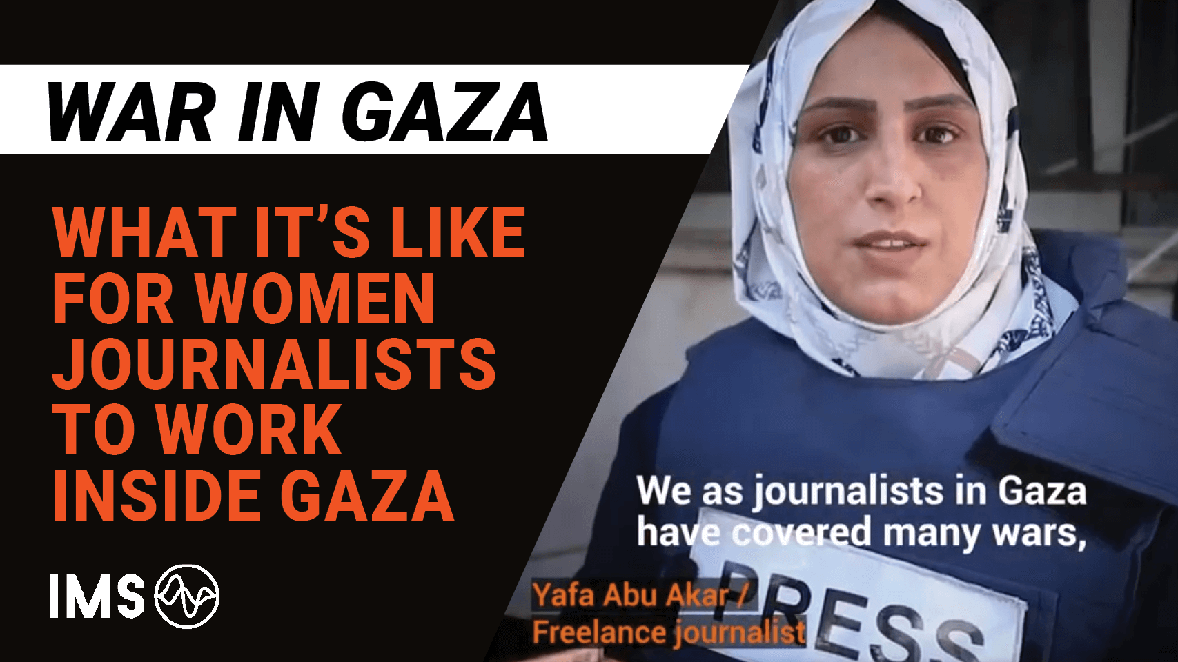 Youtube Thumbnail What it's like for women journalists to work inside gaza